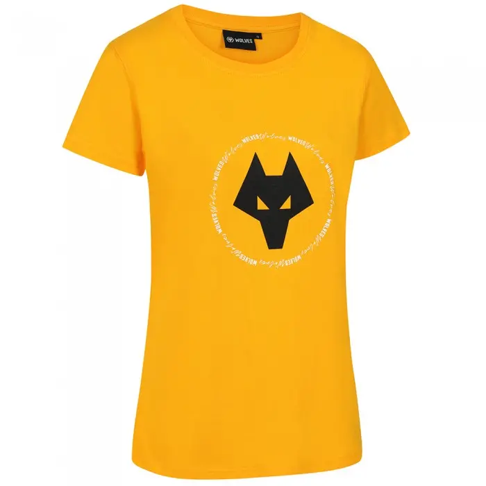 Wolverhampton Wanderers Shirt Store | Elegant Crest T-Shirt – Womens Collection Wolverhampton Wanderers Official Gear